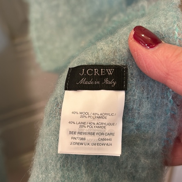J. Crew Oversized Scarf with Fringed Hem - Picture 2 of 5